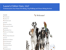 Tablet Screenshot of laurascrittercare.com
